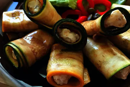 Роллы из кабачка