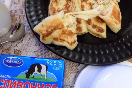 Сливочные блины с сыром