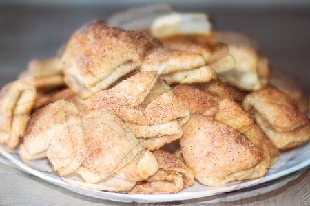 Фото к рецепту: Творожное печенье "треугольники" 