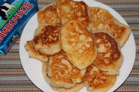 Фото: Оладьи с фаршем. Оладьи с фаршем.