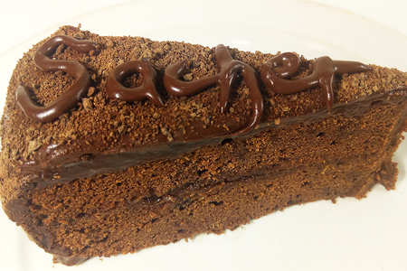 Фото к рецепту: Шоколадный торт "захер"