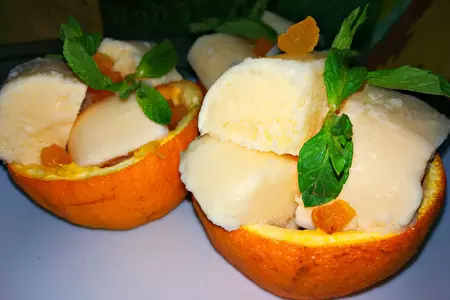 Апельсиновое мороженное