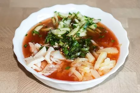 Холодный суп «курошка»