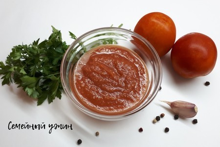 Фото к рецепту: Домашний томатный соус на зиму