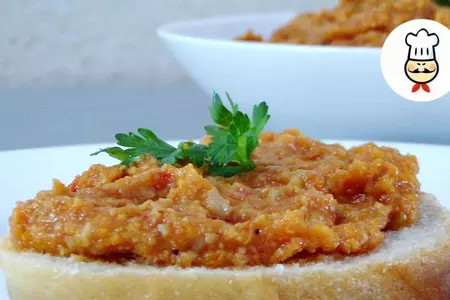 Грибная икра с баклажаном