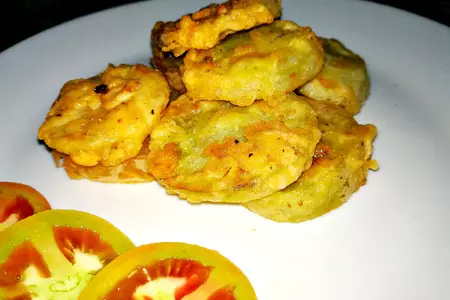 Жареные зеленые помидоры закуска