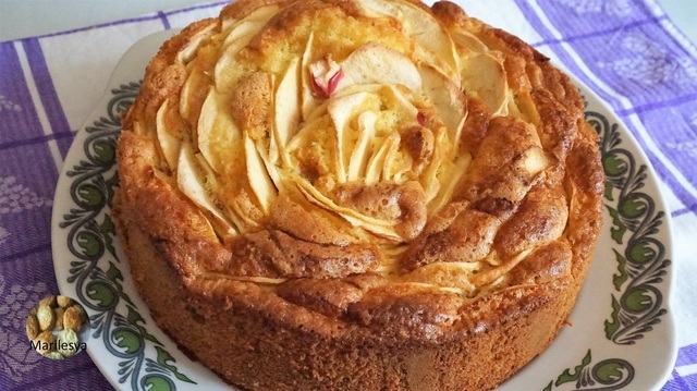 Шарлотка с яблоками на 5 яиц пошаговый рецепт с фотографиями