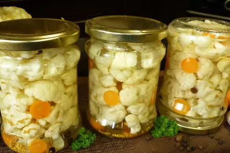 Маринованная цветная капуста на зиму