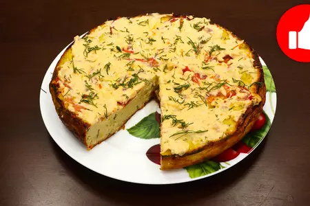 Закусочный пирог из кабачков