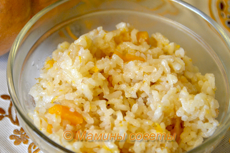 Фото к рецепту: Рисовая каша с тыквой (постная)
