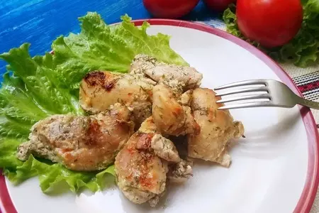 Курица в сметанном соусе в духовке