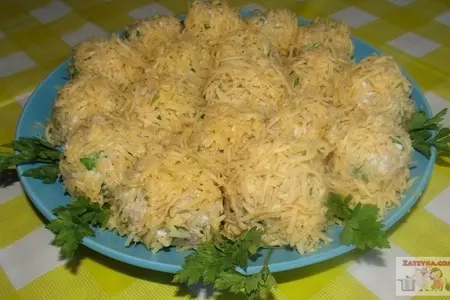 Закусочные шарики из печени трески