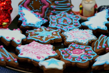 Глазированное домашнее печенье на новогодний стол! 