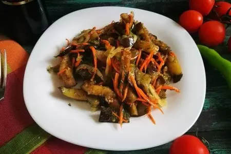 Салат с баклажанами по-корейски