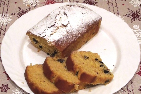 Мандариновый кекс-пирог с изюмом