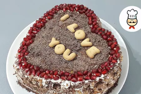 Торт "валентинка"