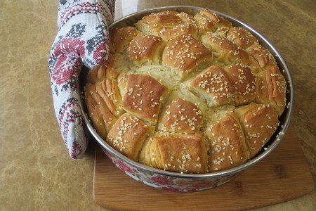 Сливочный хлеб из восьми лепешек / обезьяний хлеб