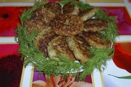 Котлеты из овсяных хлопьев с картошкой