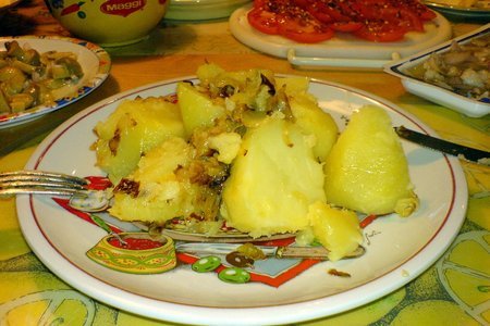Фото к рецепту: Картофель смаженный