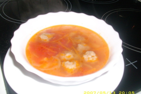 Фото к рецепту: Суп овощной с фрикадельками