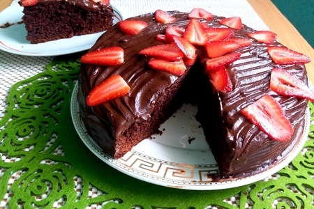 Фото к рецепту: Быстрый шоколадный пирог 