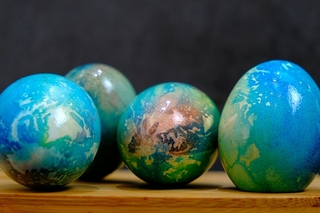 Пасхальные яйца «земля» - как покрасить яйца на пасху красиво и необычно