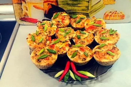 Маффины из шашлыка