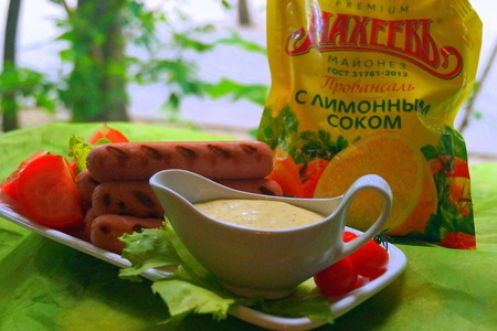 Сосиски на гриле с горчичным соусом  #махеевънаприроде