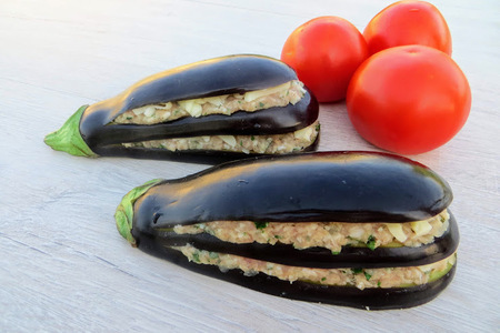 Фаршированные баклажаны / eggplant with meat