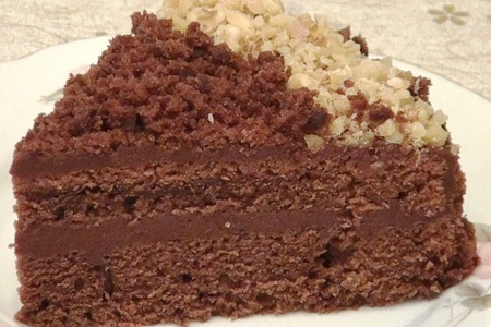 Шоколадный постный торт