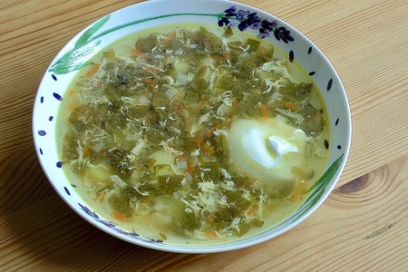 Рецепт щавелевого супа/щавелевый суп
