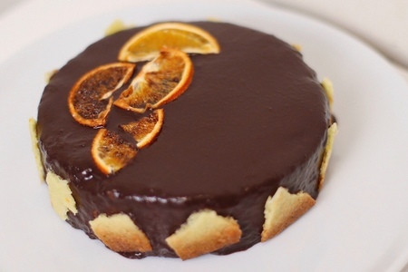 Фото к рецепту: Торт шоколад апельсин 