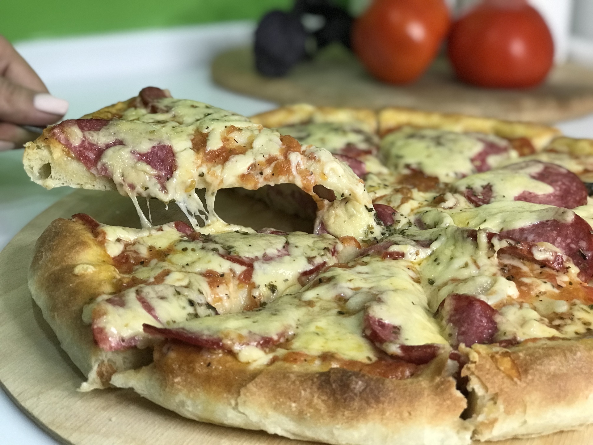 простая начинка для пиццы в домашних условиях с колбасой и сыром фото 83