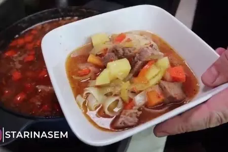 Лагман с картофелем