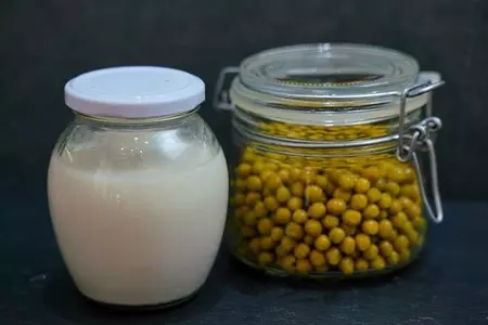 Постный майонез из консервированного горошка (без яиц и молока)