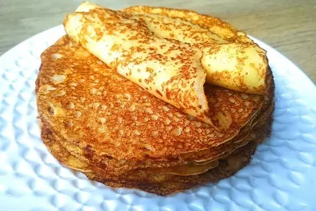 Кружевные блинчики без дрожжей, соды и разрыхлителя