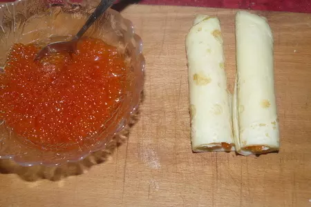 Блины с красной икрой