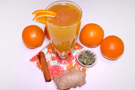 Вкусный и полезный имбирный напиток с апельсинами - для иммунитета