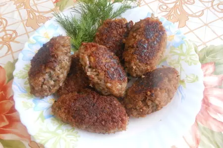 Гречневые котлеты с картофелем (из вчерашней гречневой каши)
