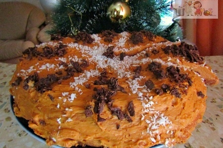 Шоколадно-медовый торт «спартак»