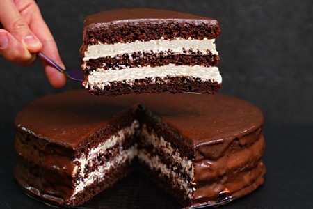 Шоколадный торт стаканчиковый без весов