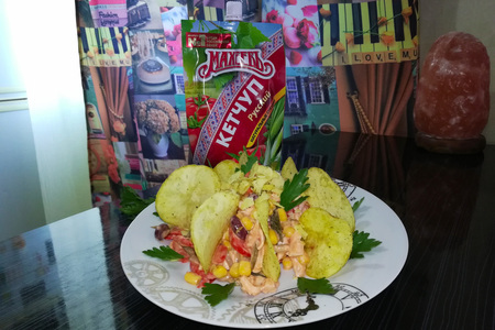 Салат с кетчупом "махеевъ", казахстан