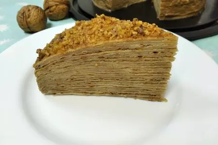 Торт блинный капучино
