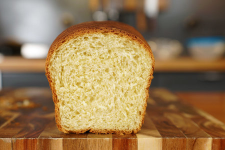 Фото к рецепту: Воздушный белый хлеб на молоке