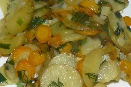 Жареная молодая картошка
