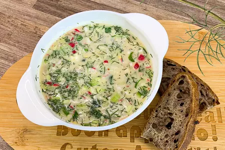 Окрошка классическая на квасе