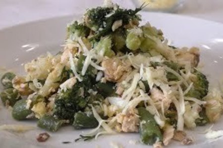Салат из отварной рыбы (гарбуши)
