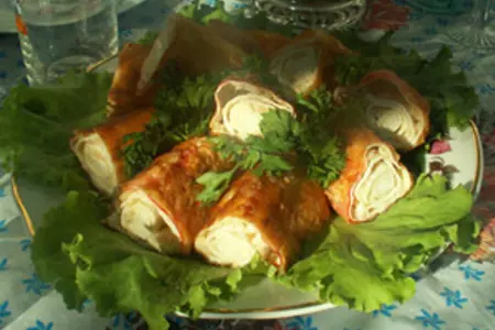 Крабовые рулетики вкусные