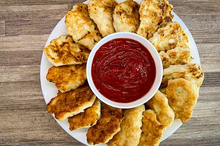 Куриные оладьи рубленные
