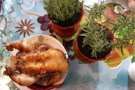 Курица на вертеле